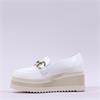 Marco Moreo Stockholm Link Platform Shoe - White Gold Leather